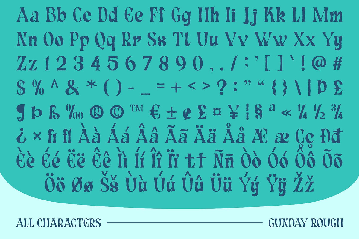 Gunday Rough, a Serif Font by Craft Supply Co. (Photo 8 of 8)