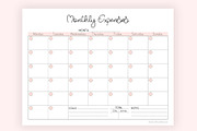 Monthly Expense Tracker PDF, a Stationery Template by EasyLifePlanners (Thumbnail 3 of 4)