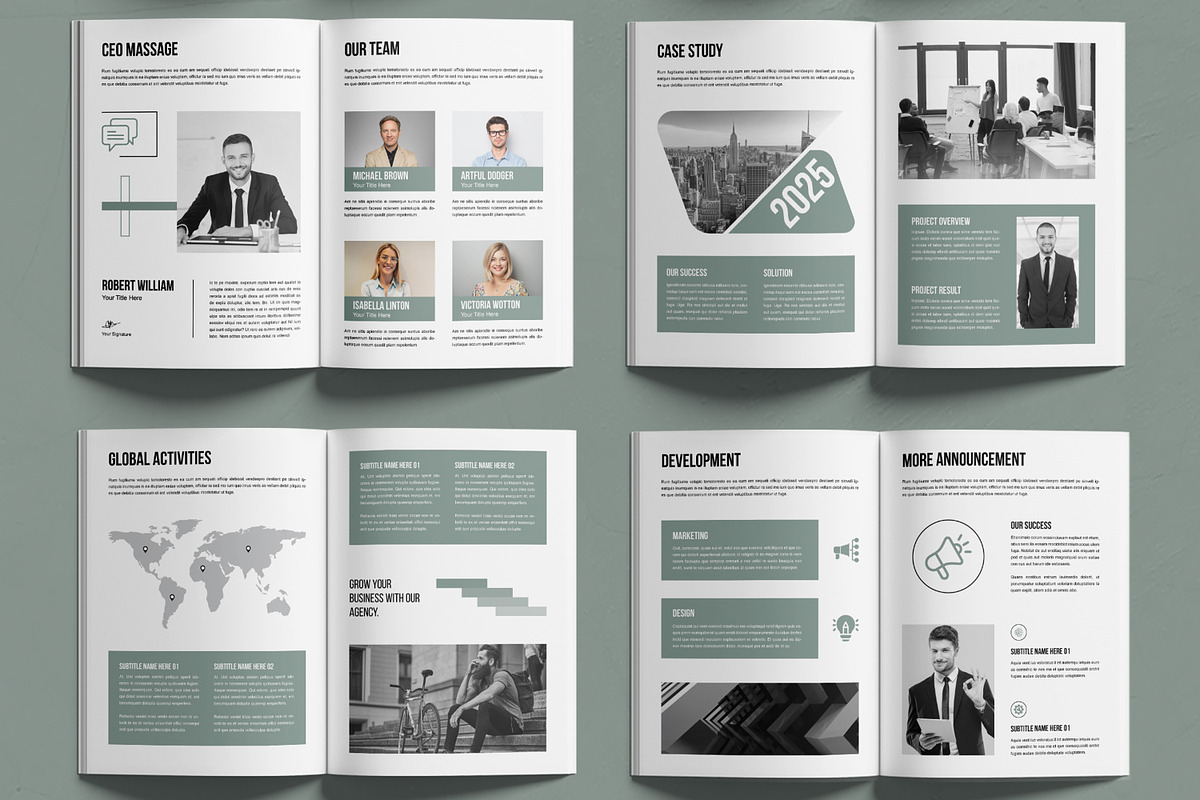 Brand Portfolio Brochure Layout, a Brochure Template by MightyDesign (Photo 4 of 7)