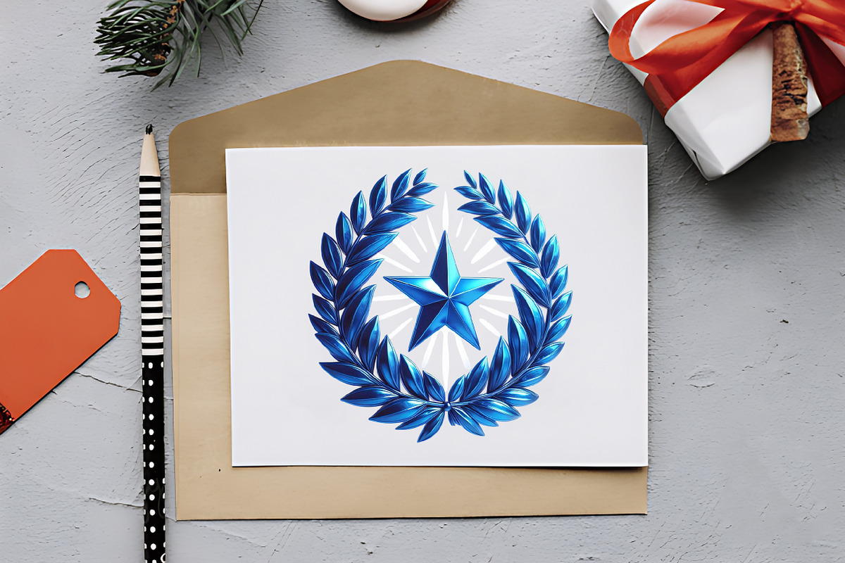 Blue Veterans Day Clipart, an Illustration by RobertsArt (Photo 2 of 7)