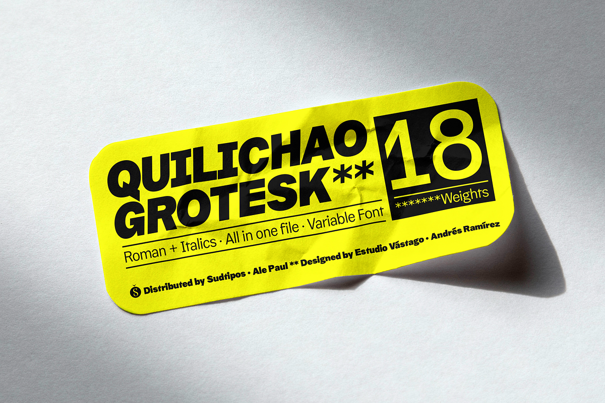 Quilichao Grotesk, a Sans Serif Font by Sudtipos (Photo 3 of 8)
