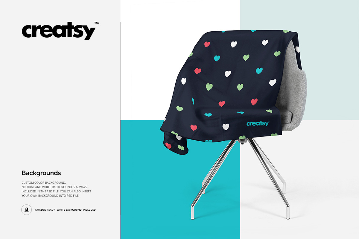 Fleece Blanket Mockup Set, a Product Mockup by creatsy4 (Photo 6 of 8)