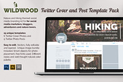 WILDWOOD Twitter Templates Pack, a Social Media Template by Mikko Lemola (Thumbnail 1 of 3)
