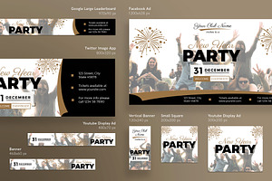 Banners Pack New Year Party