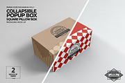 Square Pillow Box Packaging Mockup, a Packaging Mockup by INCDesign (Thumbnail 5 of 6)