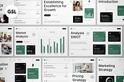 White Business Strategy Google Slide, a Presentation Template by graphicook (Thumbnail 1 of 4)