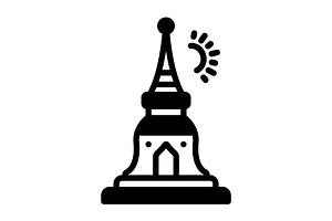 Thailand religious solid icon, a Solid Icon by Creative priyanka