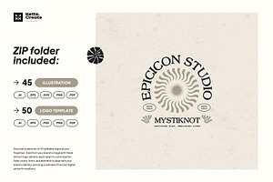 Groovy Floral Logo Kit