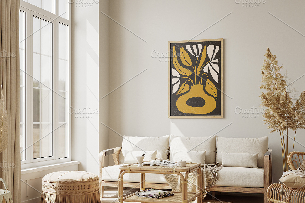 Contemporary Collage Wall Art Prints, a Background Graphic by C Design Studio (Photo 6 of 8)