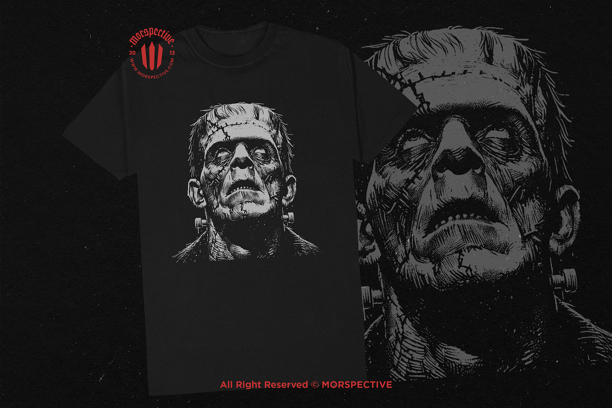 10 Bundle Dark Art Frankenstein Head, an Illustration by Morspective (Photo 2 of 7)