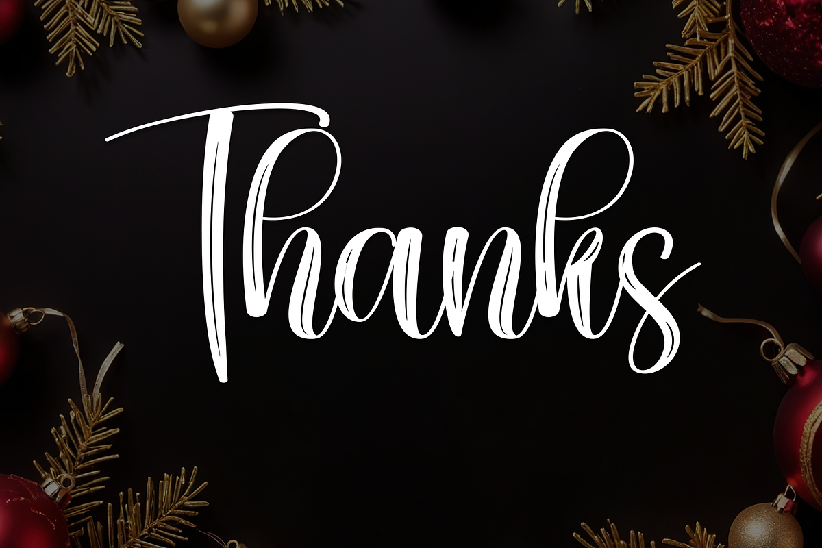 Christmas Calligraph | Script Font, a Handwritten Font by Scratchones (Photo 8 of 8)
