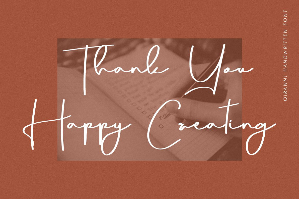 Qiranni, a Script Font by Typegoals Studio (Photo 9 of 9)