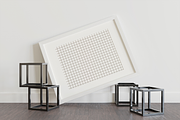 Minimalist Art Frame Mockup on Wood, a Household Mockup by Muhazdinata (Thumbnail 12 of 12)