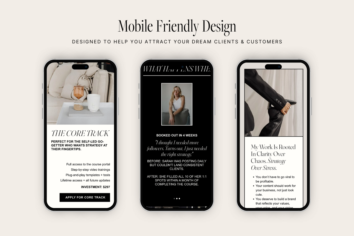 CAVIAR | Wix Website Template preview 6