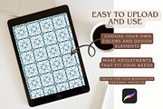 Procreate Seamless Pattern Brush Set, a Brush Add-On by Studio Print Co. (Thumbnail 10 of 13)