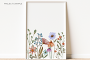 Painted Watercolor Flowers Clipart, a Decorative Illustration by Murphy & Frank (Thumbnail 8 of 8)
