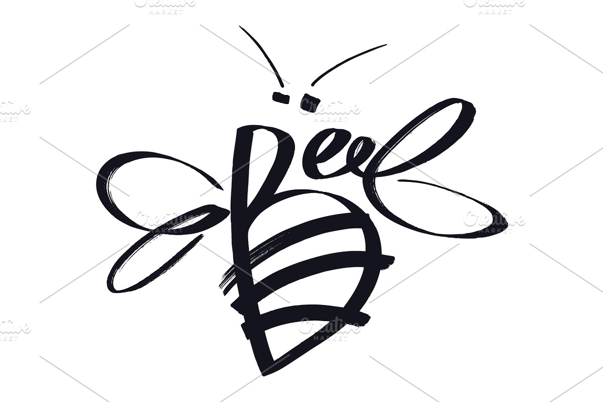 Bee logo, an Animal Illustration by Nenilkime (Photo 2 of 2)