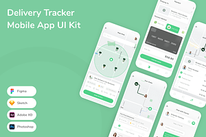 Delivery Tracker Mobile App UI Kit