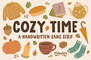 Cozy Time - A Handwritten Sans Serif, a Sans Serif Font by Happy Type Club (Thumbnail 1 of 6)