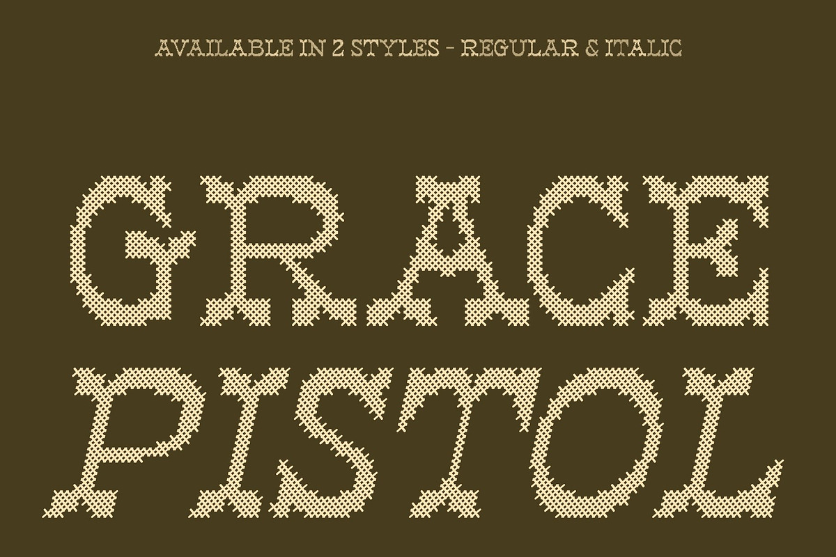 CS Mexico Stitched, a Serif Font by Craft Supply Co. (Photo 3 of 8)