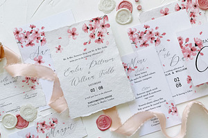 Pink Cherry Blossom Wedding Suite