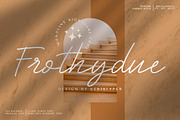 Frothydue, a Script Font by kerismaker (Thumbnail 1 of 10)