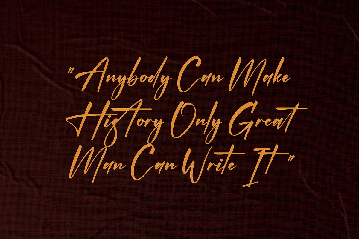 Gesturally, a Script Font by Wildan Type (Photo 4 of 8)