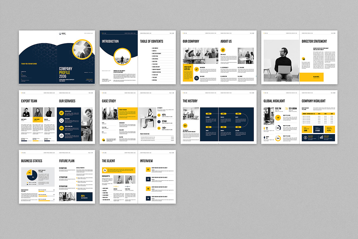 Company Profile - InDesign & Canva, a Brochure Template by Work-Envance (Photo 10 of 10)
