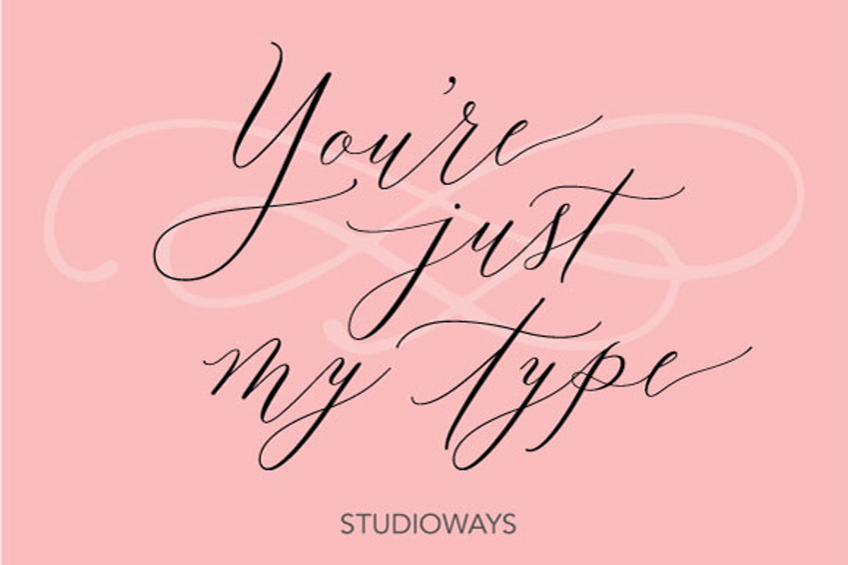 Lady Slippers & Ornaments, a Script Font by STUDIOWAYS (Photo 6 of 8)