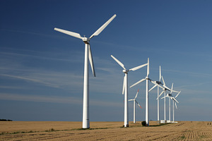 Windmills featuring green, energy, and field