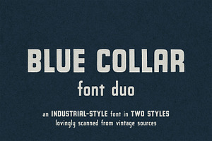 Blue Collar Font Duo, a Font by Joseph Ernst Design Shop