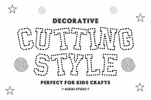 Cutting Style -Decorative Craft Font