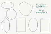 Lineart floral leaves patterns, a Texture Illustration by Dina Guiter (Thumbnail 8 of 20)