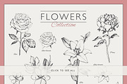 Dotwork Flowers & Leaves, a Decorative Illustration by nordicworker (Thumbnail 4 of 5)