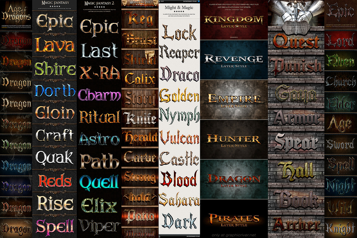 Action Sci-Fi Fantasy Text Effects, a Layer Style Add-On by pixelsao (Photo 9 of 11)