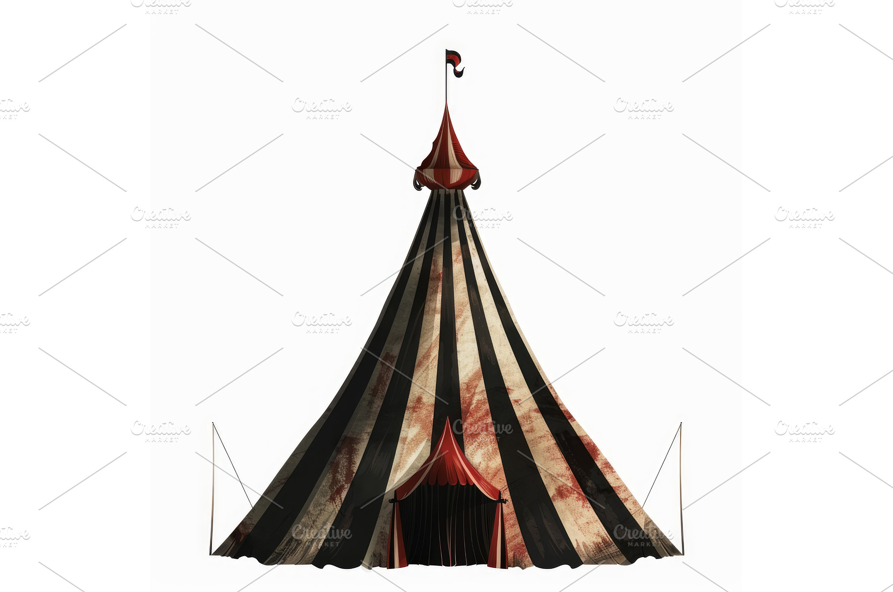Big top circus tent standing, an Arts & Entertainment Photo by Ylivdesign