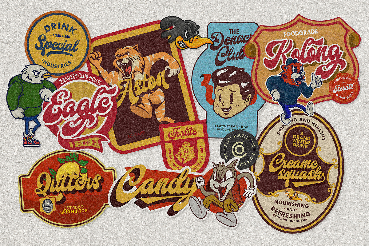 Harland Vintage With Bonus, a Script Font by Fortunes Co (Photo 3 of 14)