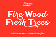 Christmas Serenity - Mix Font, a Script Font by Keithzo (Thumbnail 2 of 8)