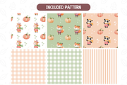 Autumn Nursery Animals Clip Art, an Illustration by TatiMockup (Thumbnail 6 of 7)