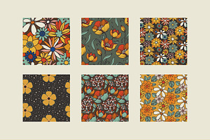 30 Retro Seamless Patterns