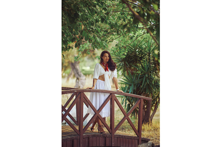 Woman in Elegant Summer Dress, a Person Photo by Emotion photo