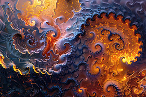 Digitally generated fractal , Genera, a Photo by LOGOCREATIVE