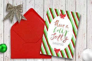 Holly jolly Christmas card