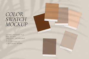 Color Palette Swatch Mockup