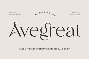 Avegreat - Sans Serif Font