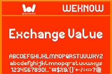 Exchange Value font
