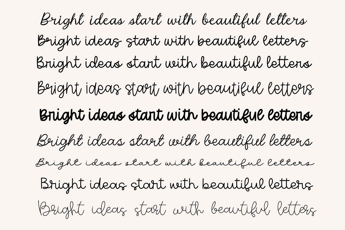 Cute & Cursive Font Bundle 3, a Script Font by Sofia Skoog (Photo 10 of 10)