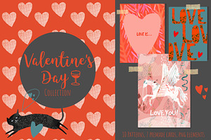 Valentine's day Patterns and Cards