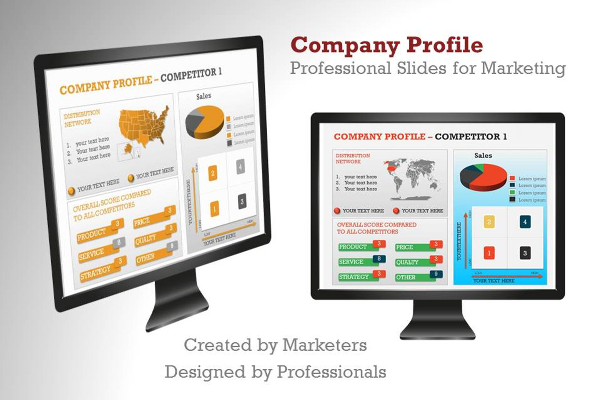Company Profile PowerPoint Template, a Presentation Template by Yes Presentations (Photo 1 of 24)