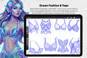 200 Mermaid Maker Procreate Stamps, a Brush Add-On by Selentaori Studio (Thumbnail 10 of 13)